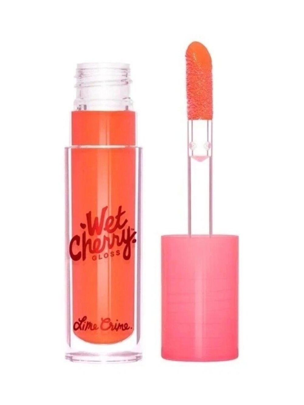 Lime Crime Wet Cherry Lip Gloss TANGY CHERRY Full Size NEW Orange Pink NEW Boxed